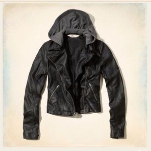Hollister faux leather jacket
